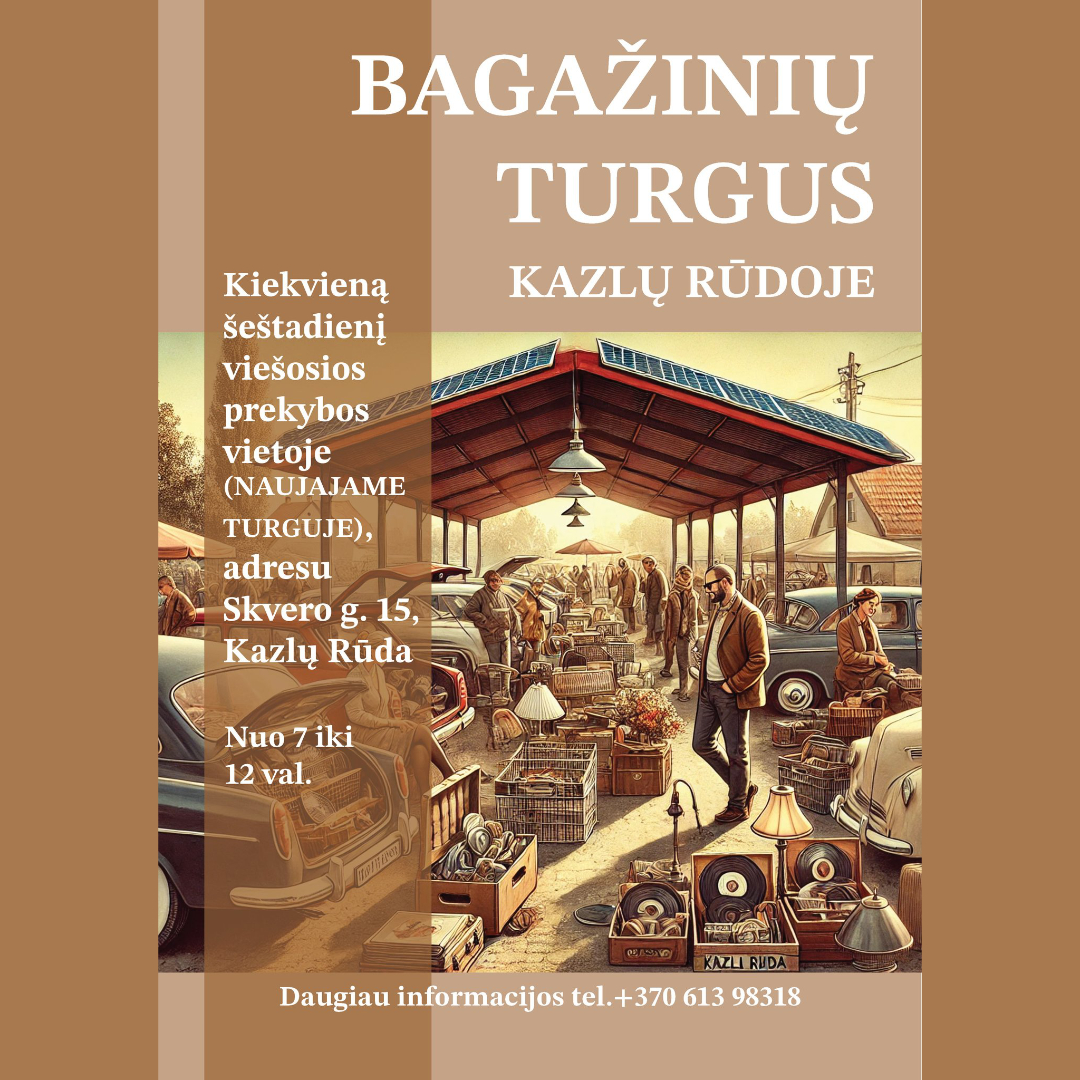 Bagažinių turgus Kazlų Rūdoje