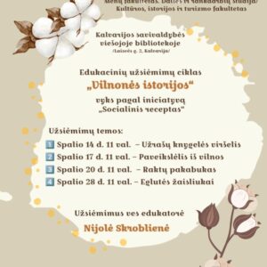 Edukacinių užsiėmimų ciklas „Vilnonės istorijos“