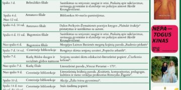 Jurgio Dovydaičio bibliotekos renginiai. Spalis 2025