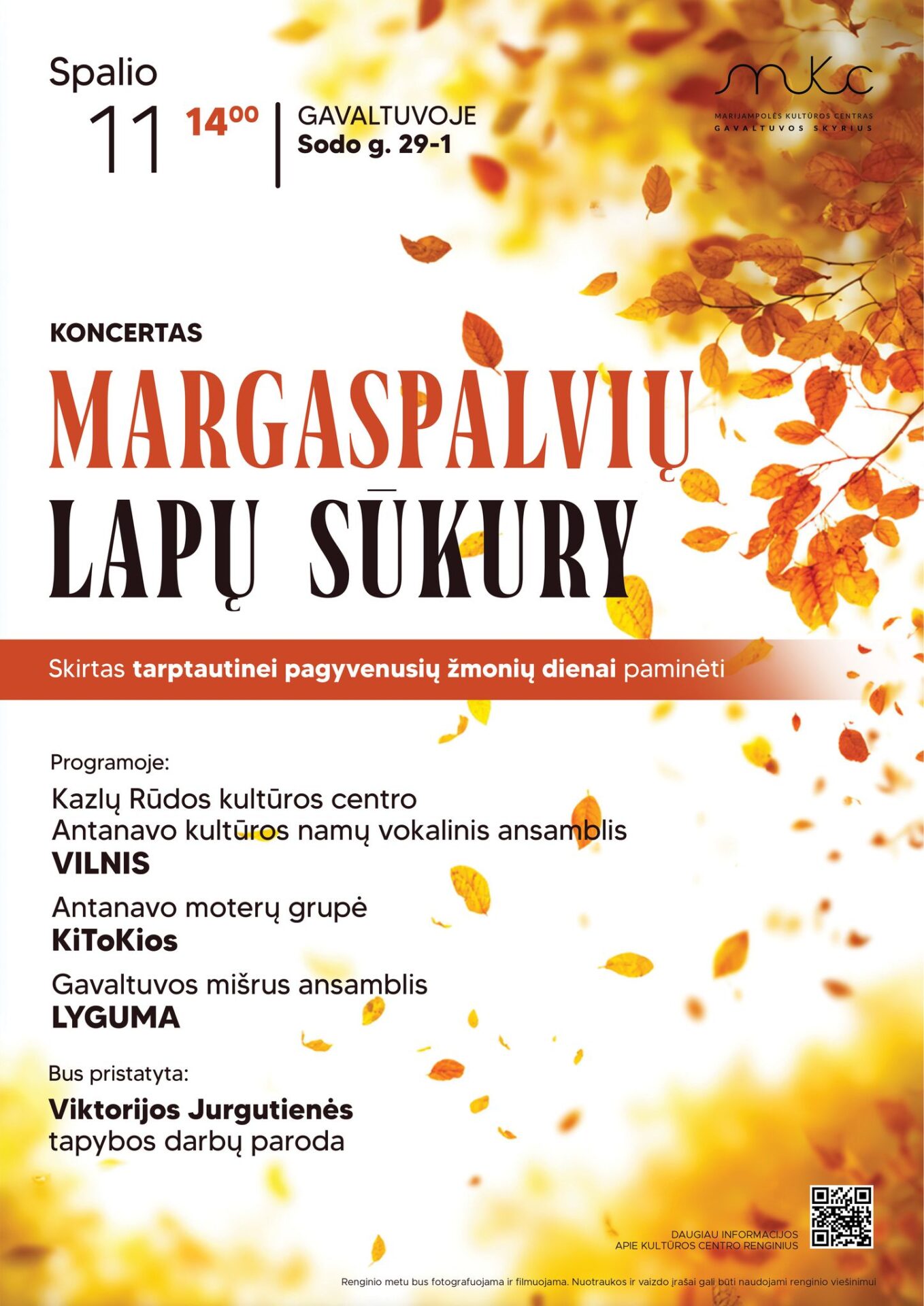 KONCERTAS „MARGASPALVIŲ LAPŲ SŪKURY“