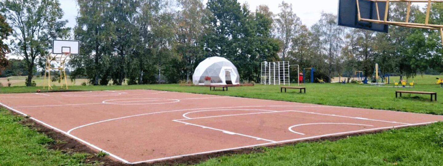 Krepšinio aikštelės infrastruktūros gerinimas Tarprubežiuose