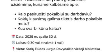 Mokymai PASIRENGIMAS POKALBIUI SU DARBDAVIU