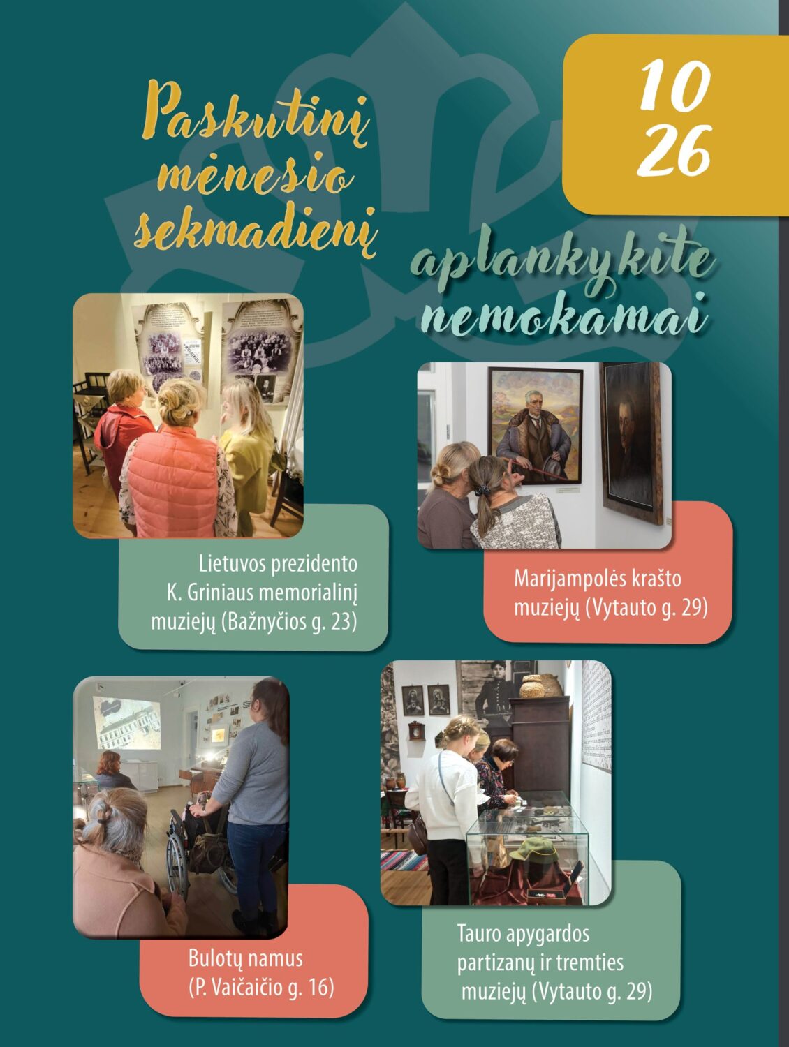 Nemokamas muziejų lankymas