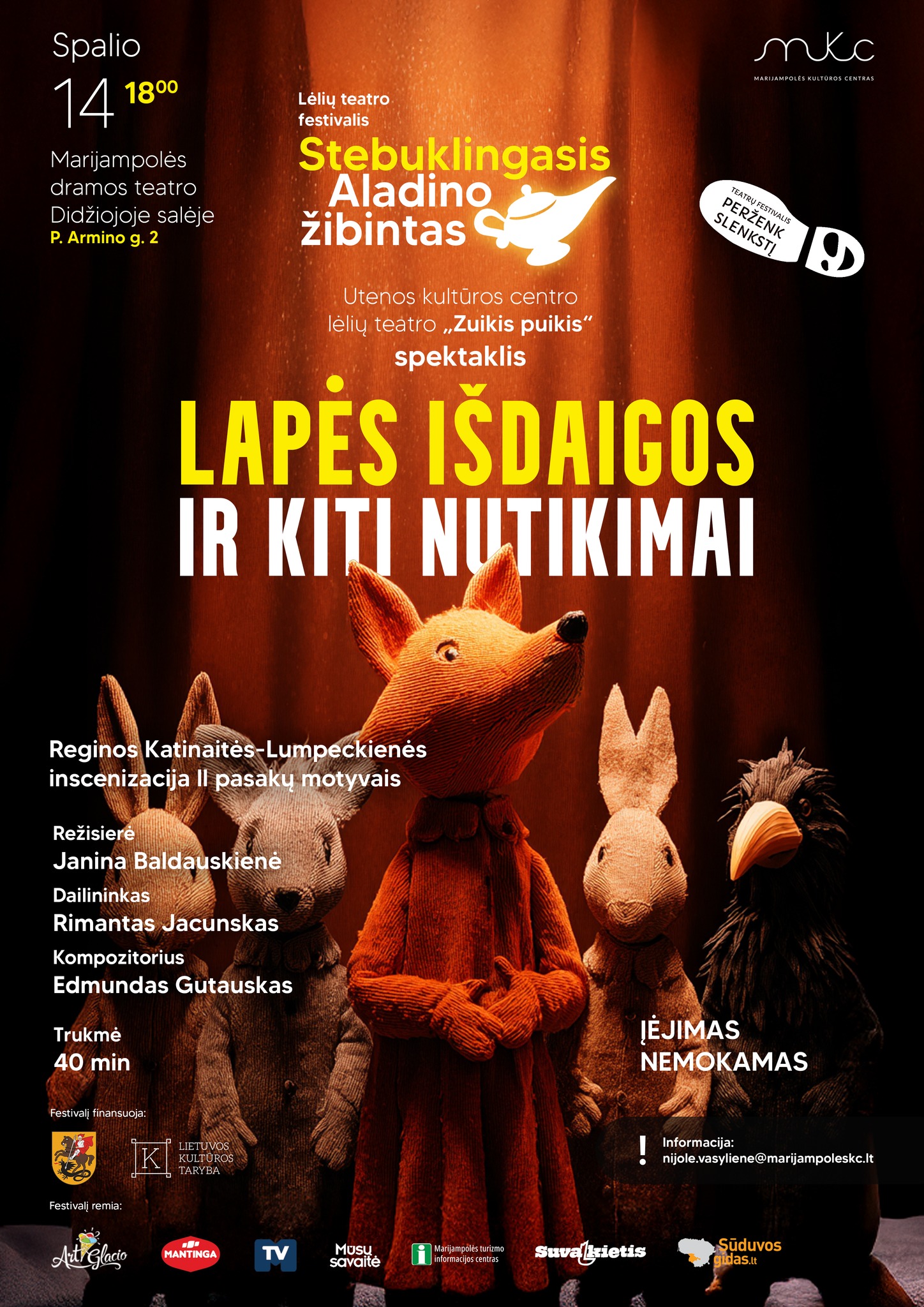 SPEKTAKLIS VAIKAMS „LAPĖS IŠDAIGOS IR KITI NUTIKIMAI“