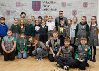Savivaldybėje lankėsi Vilkaviškio pradinės mokyklos ketvirtokai