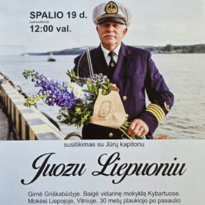 Susitikimas su jūrų kapitonu Juozu Liepuoniu