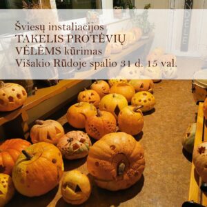 Šviesų instaliacijos „Takelis protėvių vėlėms“ kūrimas