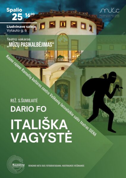 TEATRO VAKARAS „MŪZŲ PASIKALBĖJIMAS“