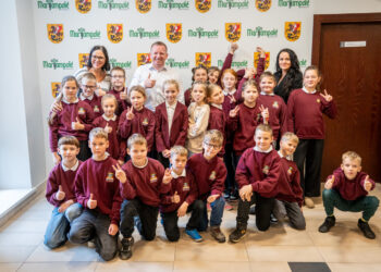 Trečiokų viešnagė pas merą