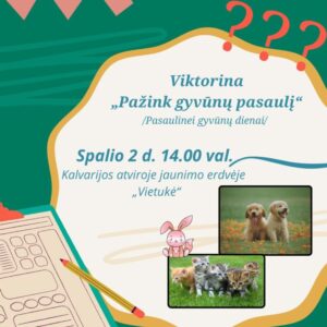 Viktorina „Pažink gyvūnų pasaulį“