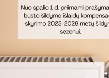 Gyventojai jau gali teikti prašymus dėl būsto šildymo išlaidų kompensacijų