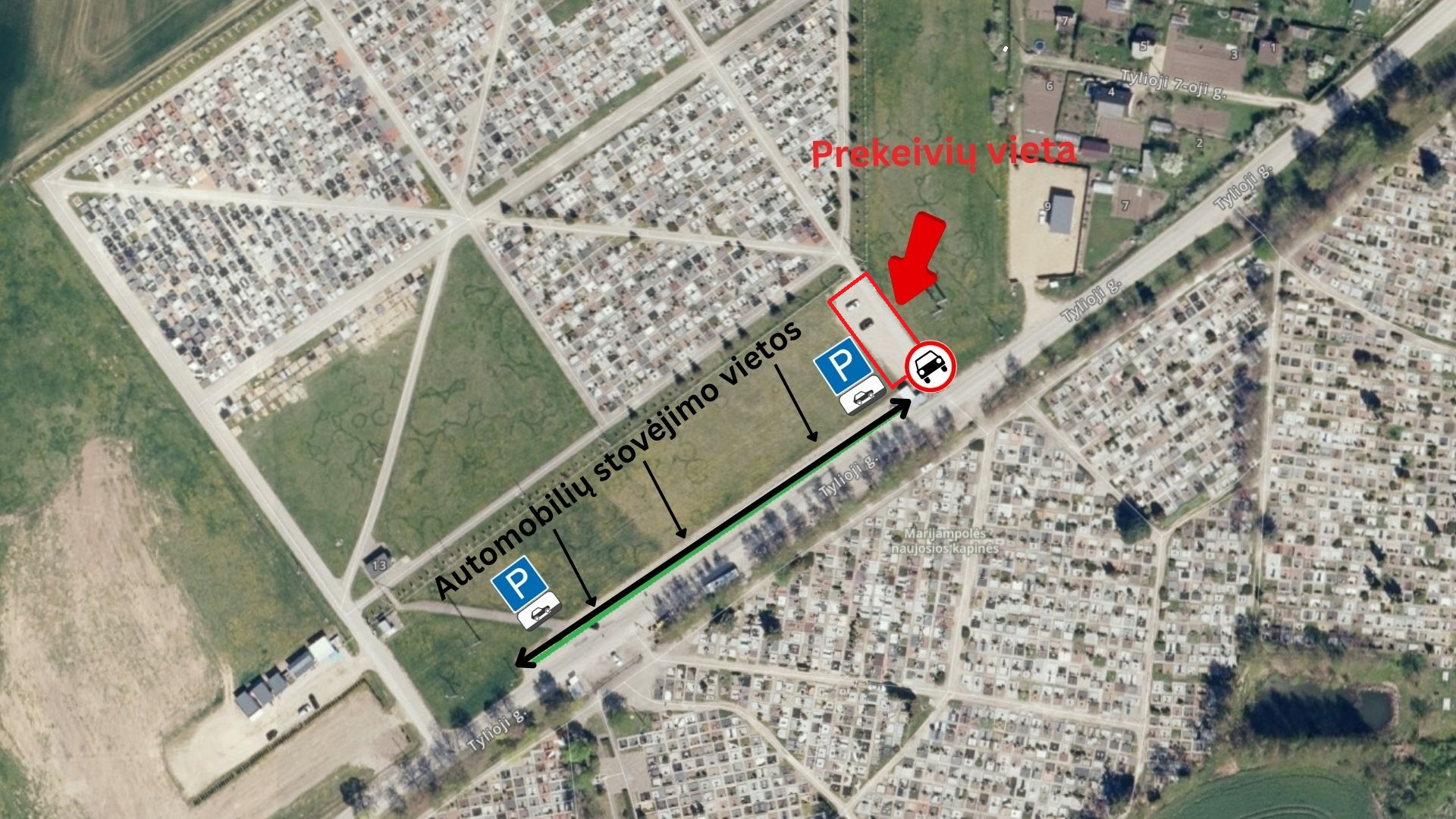 Eismo organizavimas Tyliojoje gatvėje