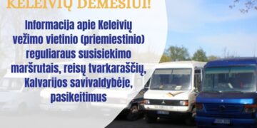 Kalvarijos savivaldybėje keičiasi keleivių vežimo vietinio (priemiestinio) reguliaraus susisiekimo maršrutai, reisų tvarkaraščiai