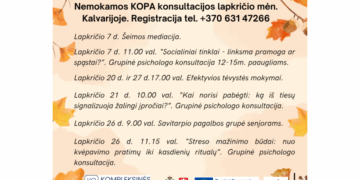 KOPA užsiėmimai Kalvarijos savivaldybėje
