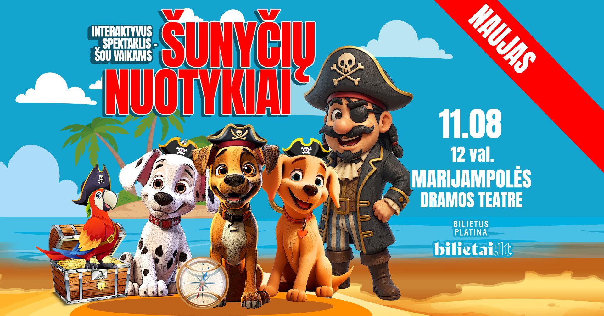 Interaktyvus spektaklis vaikams "Šunyčių nuotykiai" | Marijampolė