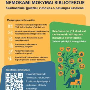 „PRISIJUNGUSI LIETUVA“ SKAITMENINIO RAŠTINGUMO MOKYMAI