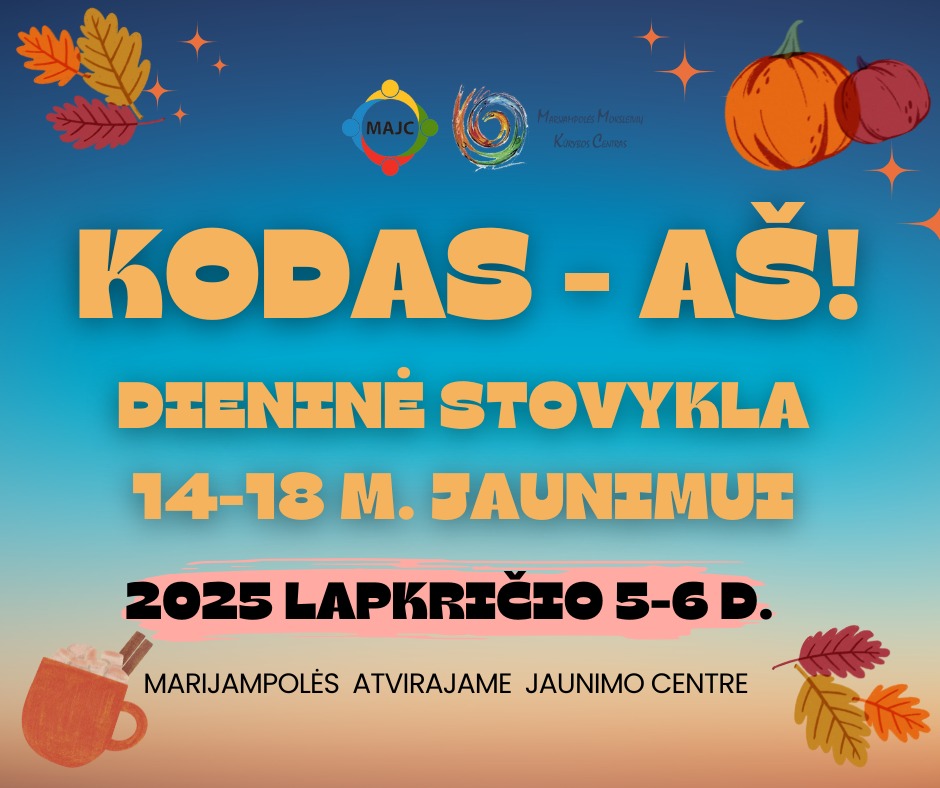 Stovykla „KODAS – AŠ“ – TĘSINYS!
