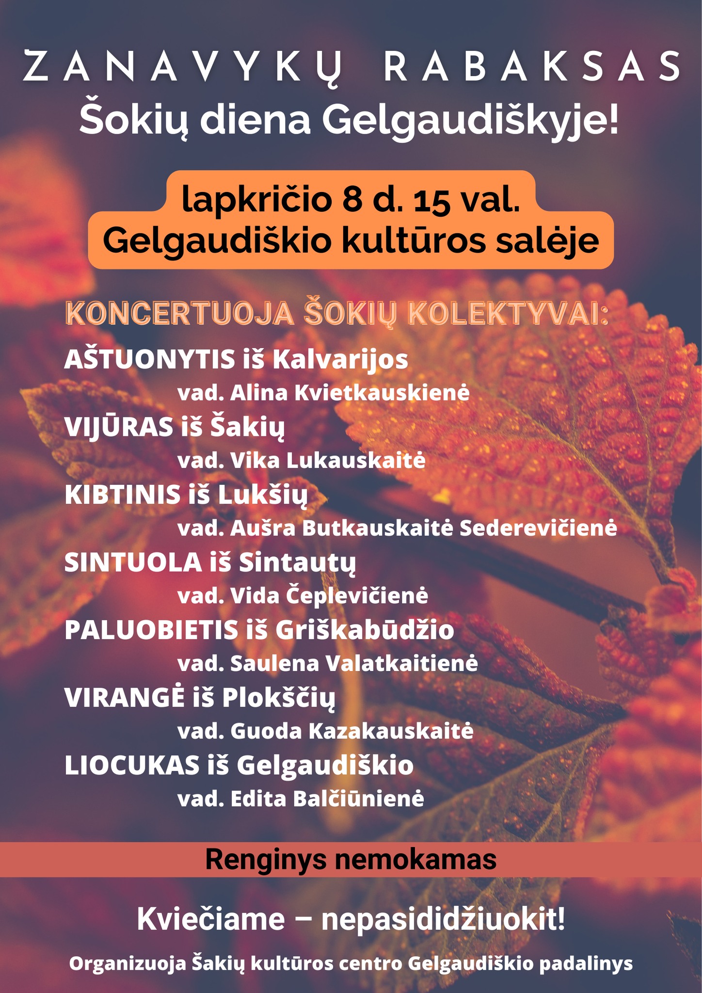 ŠOKIŲ DIENOS RENGINYS „ZANAVYKŲ RABAKSAS“