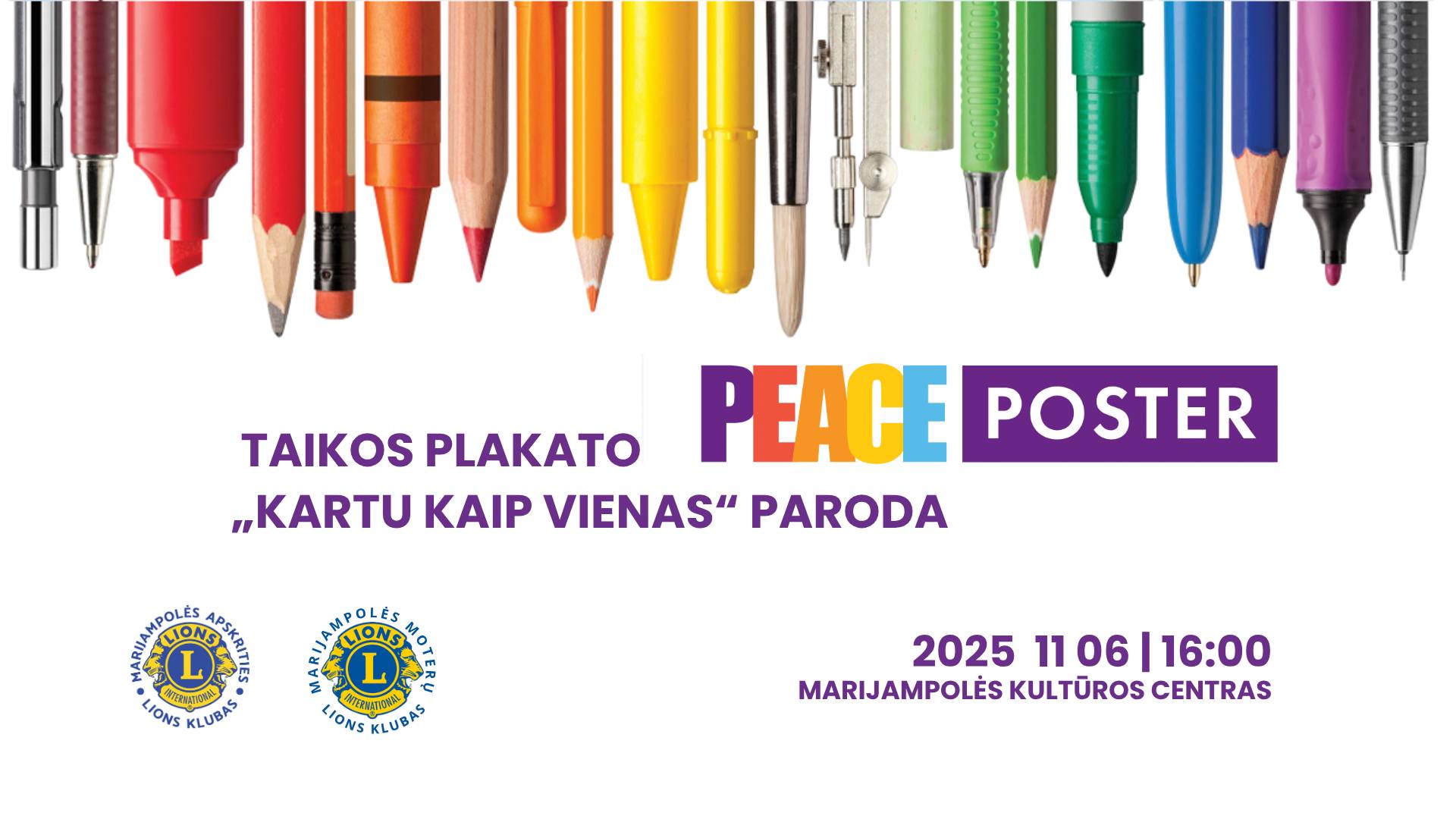 Taikos plakatų KARTU KAIP VIENAS paroda