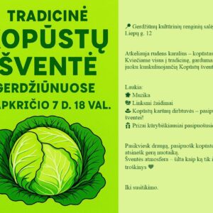 TRADICINĖ „KOPŪSTŲ ŠVENTĖ“