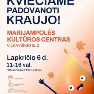 Kraujo donorystės akcija Marijampolėje