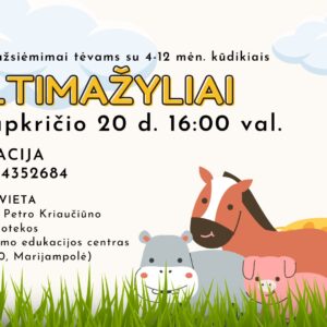 Multimažyliai / užsiėmimai tėvams su 4-11 mėn. kūdikiais