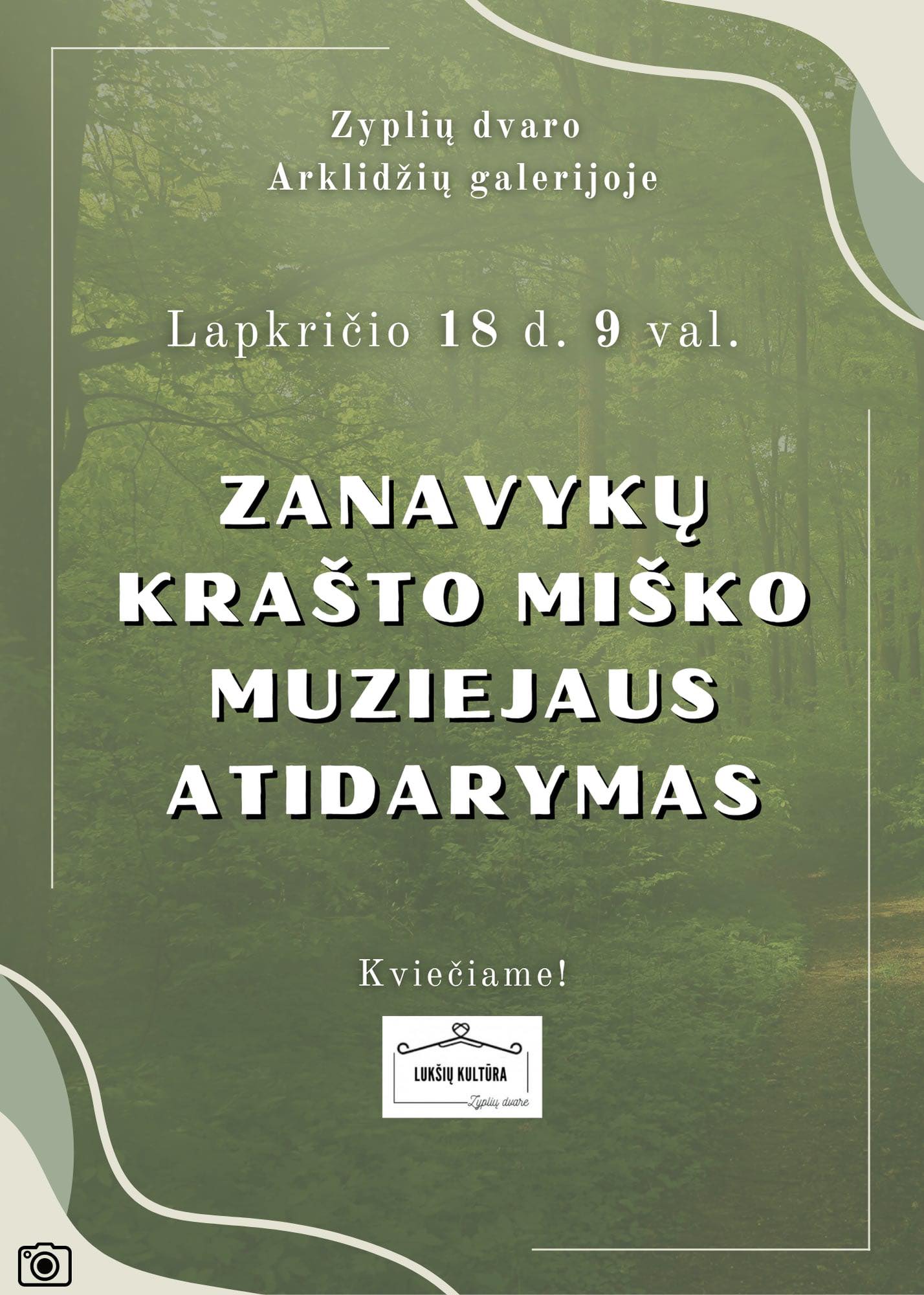 Zanavykų krašto miško muziejaus atidarymas