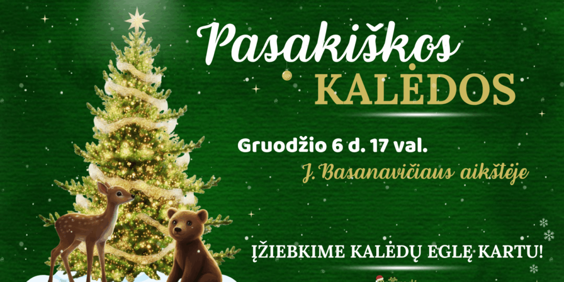 Gruodžio 6-ą dieną Marijampolėje sužibs miesto Kalėdinė eglė