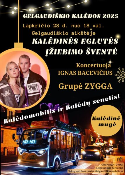 KALĖDINĖS EGLUTĖS ĮŽIEBIMO ŠVENTĖ Gelgaudiškyje