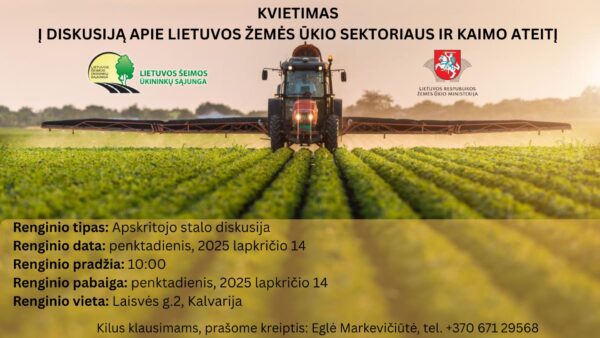 Kalvarijoje rengiama apskritojo stalo diskusija žemdirbiams