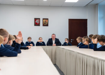 Mažieji miesto gyventojai svečiavosi savivaldybėje