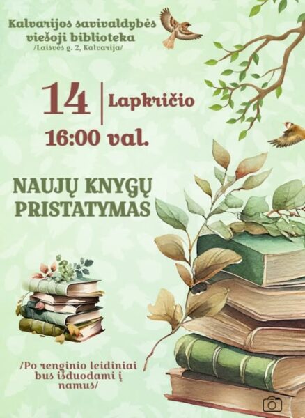 Naujų knygų pristatymas
