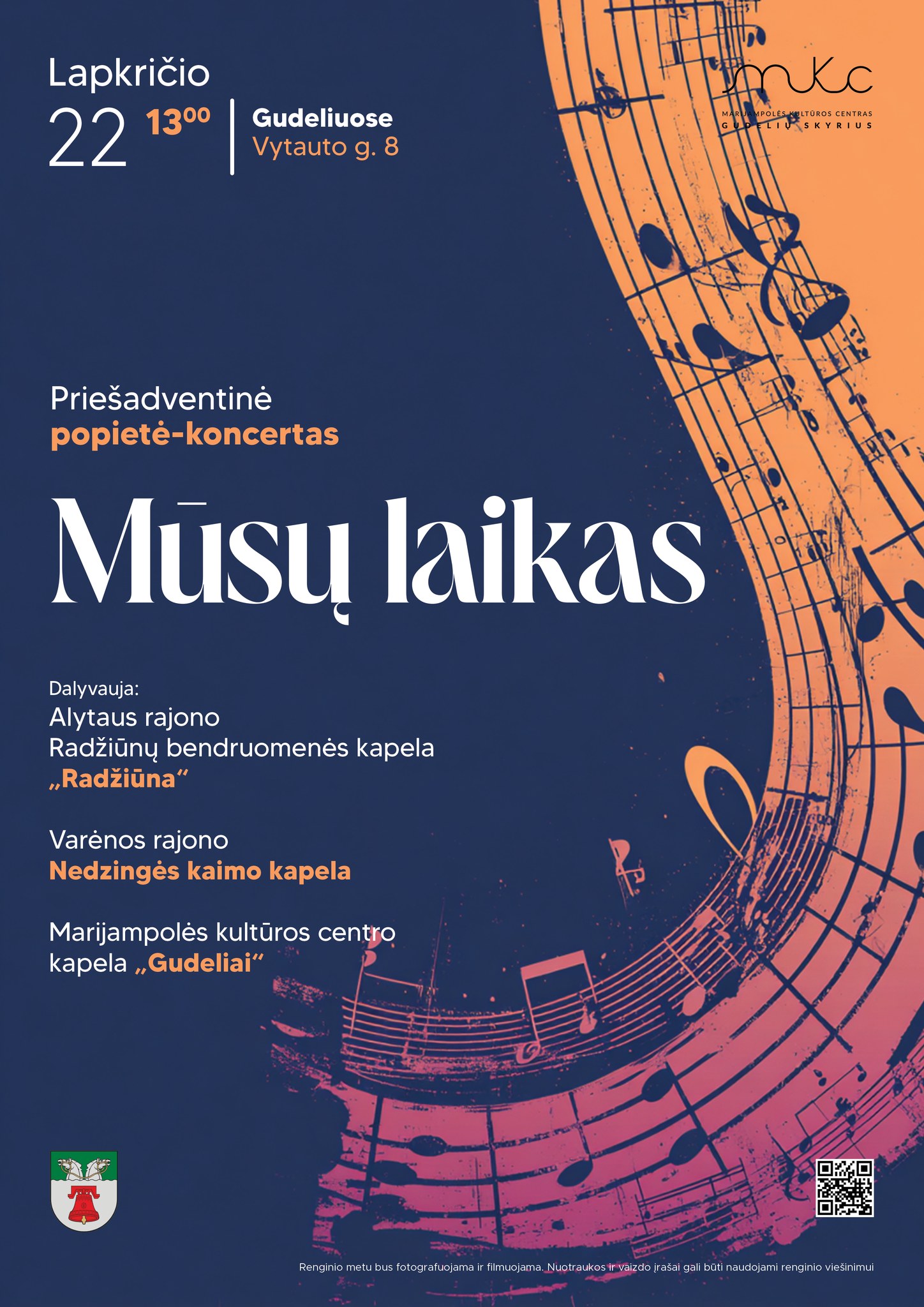 PRIEŠADVENTINĖ POPIETĖ-KONCERTAS „MŪSŲ LAIKAS“