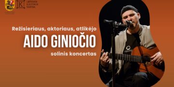 Režisieriaus, aktoriaus, atlikėjo Aido Giniočio solinis koncertas