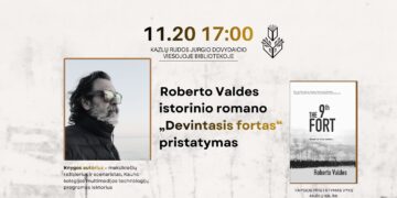 Roberto Valdes istorinio romano „Devintasis fortas“ pristatymas
