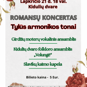 Romansų koncertas „Tylūs armonikos tonai“