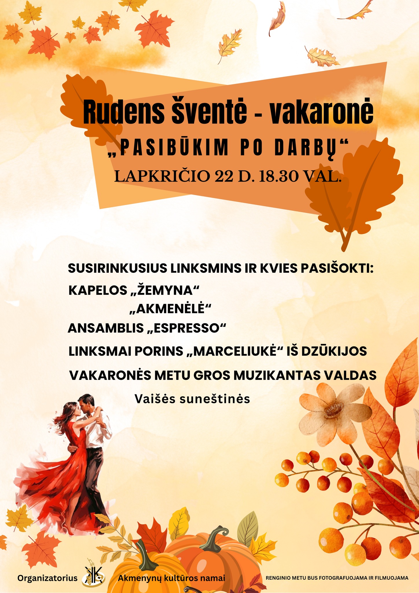 Rudens šventė - vakaronė „Pasibūkim po darbų“