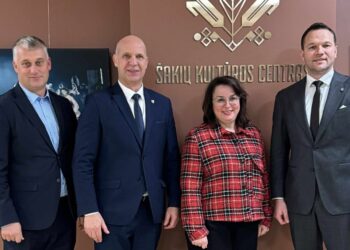 Šakiuose viešėjo Ekonomikos ir inovacijų ministras Edvinas Grikšas ir viceministrė Guoda Burokienė