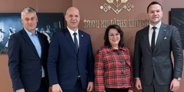 Šakiuose viešėjo Ekonomikos ir inovacijų ministras Edvinas Grikšas ir viceministrė Guoda Burokienė