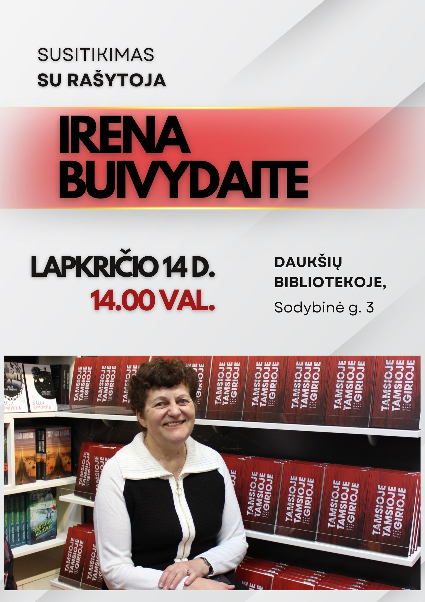 Susitikimas su rašytoja Irena Buivydaite