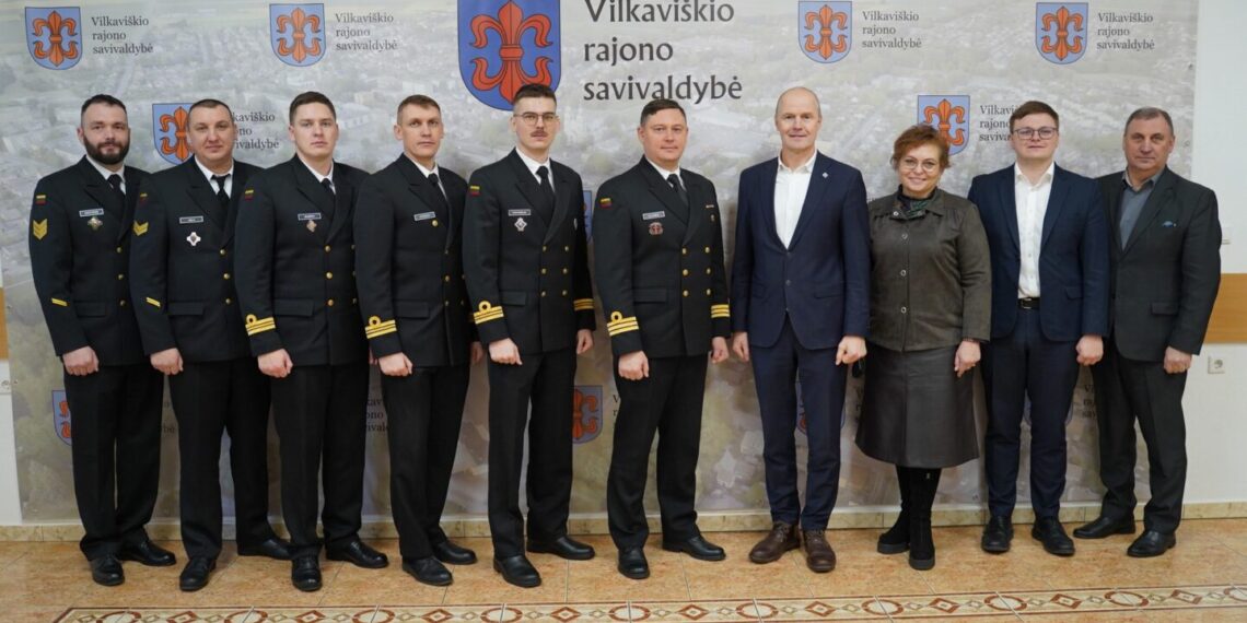 Vilkaviškio rajone lankėsi „Sūduvio“ įgulos nariai