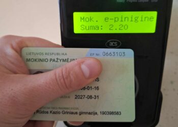 Kazlų Rūdos sporto centre jau veikia elektroniniai „Eurofondo" mokinių pažymėjimai