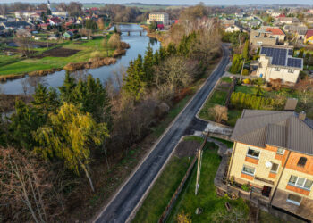 Liudvinave atnaujinta Kranto gatvės atkarpa