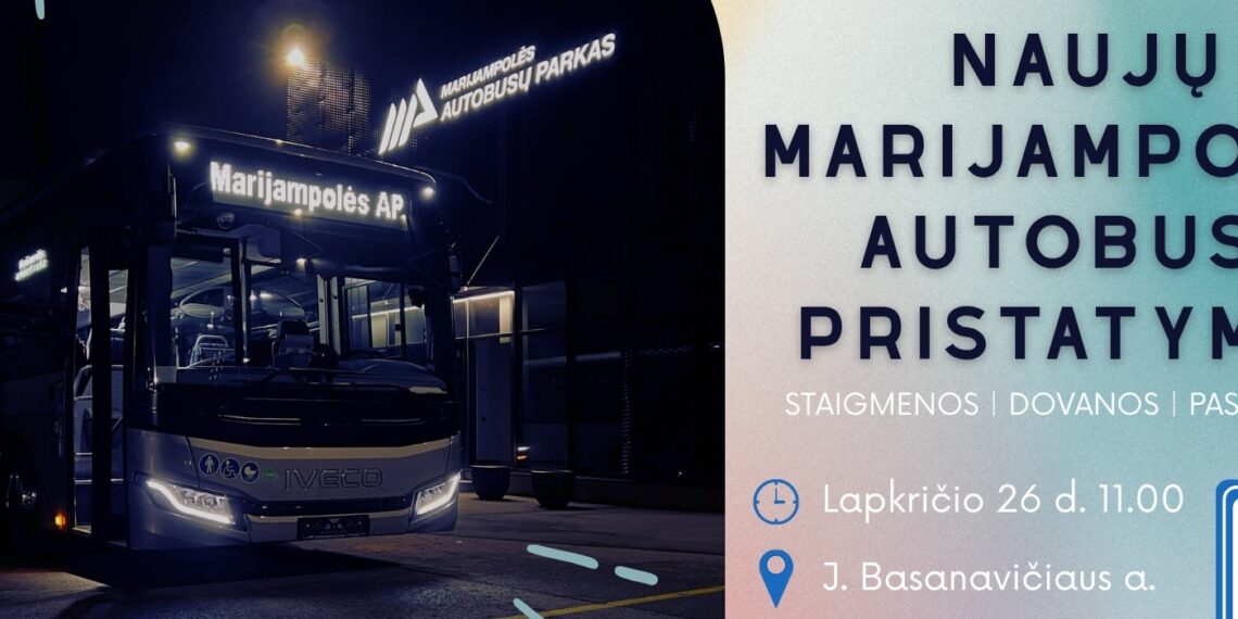 Naujų autobusų pristatymas