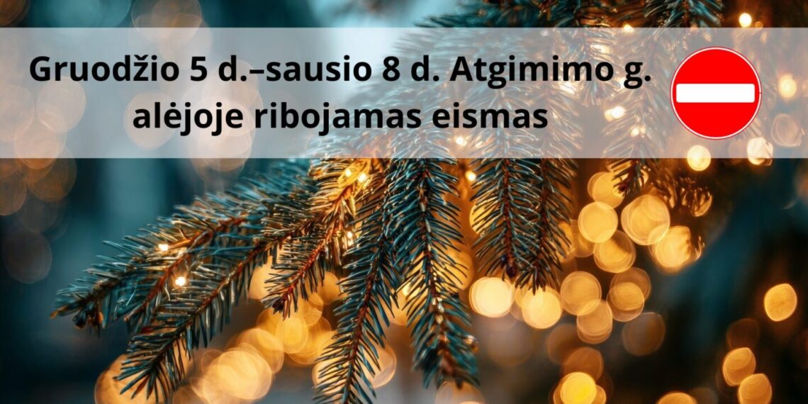 Šventiniu laikotarpiu Atgimimo g. alėjoje bus ribojamas eismas