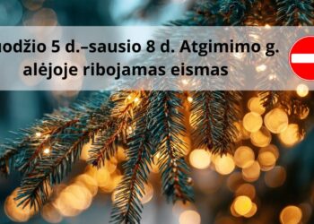 Šventiniu laikotarpiu Atgimimo g. alėjoje bus ribojamas eismas