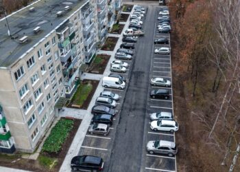 Užbaigta paskutinė šių metų automobilių stovėjimo aikštelė Marijampolėje