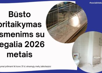 Priimami prašymai būsto pritaikymui asmeniui su negalia