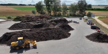 Nedirbs Vilkaviškio žaliųjų atliekų kompostavimo aikštelė