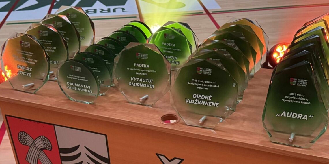 Šakiuose pagerbti 2025 metų geriausi sportininkai ir visa sporto bendruomenė